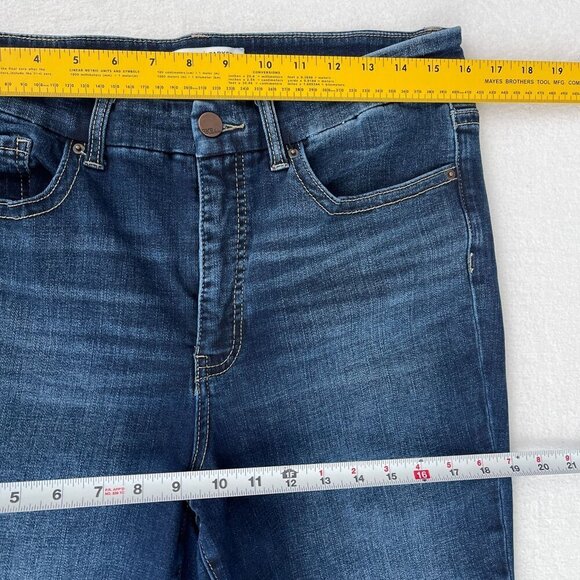 Madewell Curvy Mid-Rise Stovepipe Jeans Dark Wash Stretch Denim Womens 24 - Picture 12 of 15